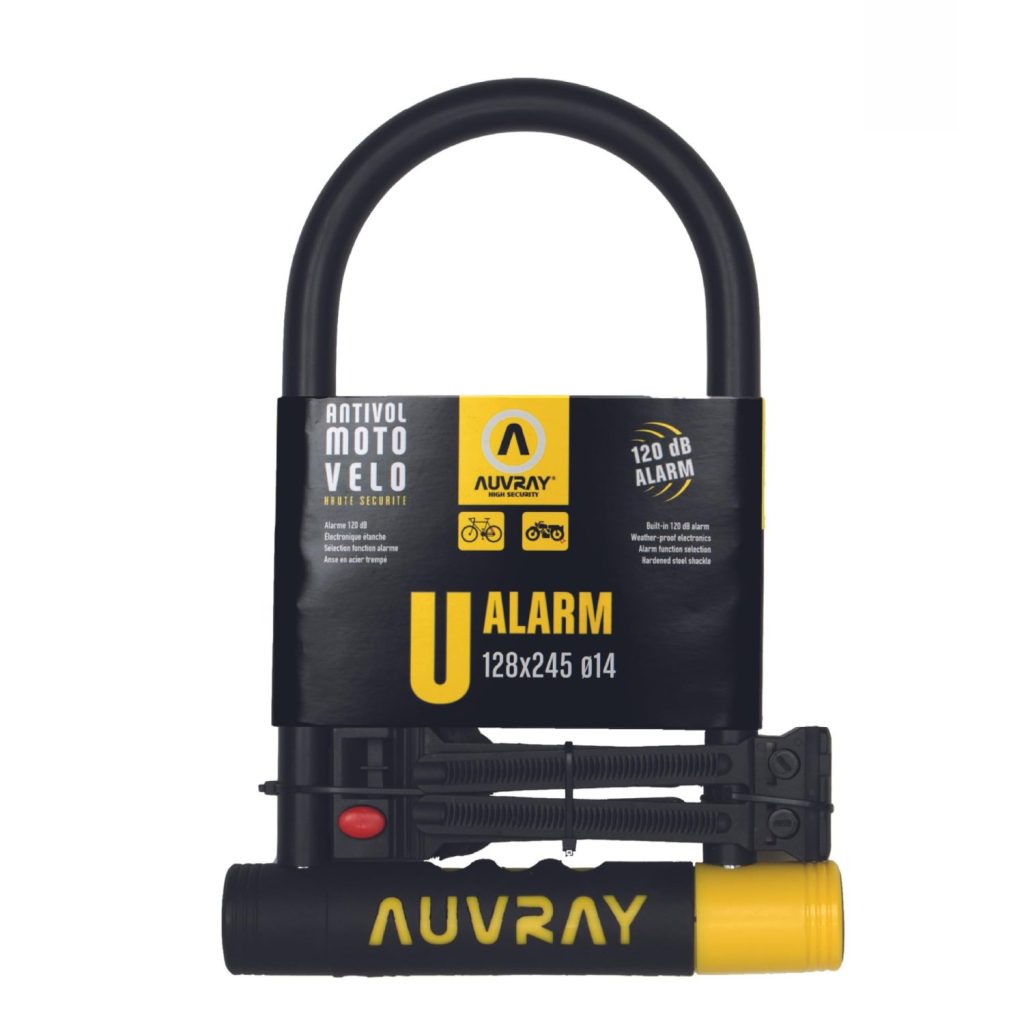 Antivol U AUVRAY 128x245 mm Alarme 120 dB